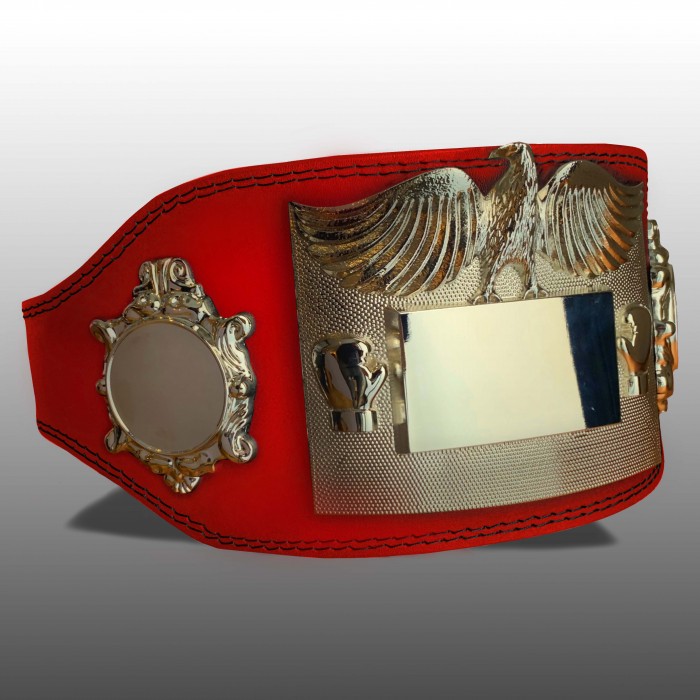 SMALL GOLD EAGLE CHAMPIONSHIP BELT - PLT299/G -4 COLOURS - BLACK, RED, BLUE, GREEN